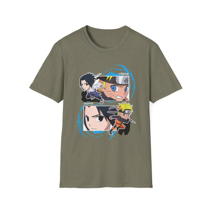 Anime naruto Adventure Unisex Softstyle T-Shirt - Naruto Characters Design