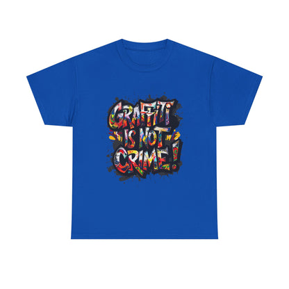 Craft is Not a Crime Unisex Heavy Cotton Tee, Graffiti Art Shirt, Streetwear, Gift for Artists, Art Lover's Top, Trendy Graphic Tee
