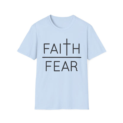 Inspirational Faith Over Fear T-Shirt | Unisex Softstyle Tee