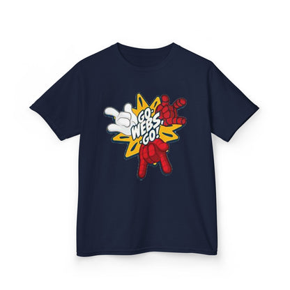 Kids Superhero Graphic Tee - Go Webs Go!