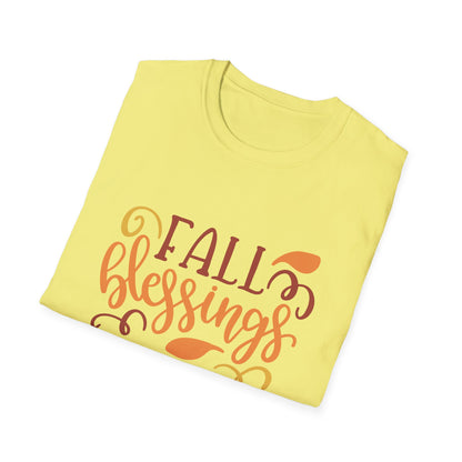 Fall Blessings T-Shirt, Cute Autumn Tee, Thanksgiving Gift, Cozy Casual Wear, Seasonal Graphic Shirt