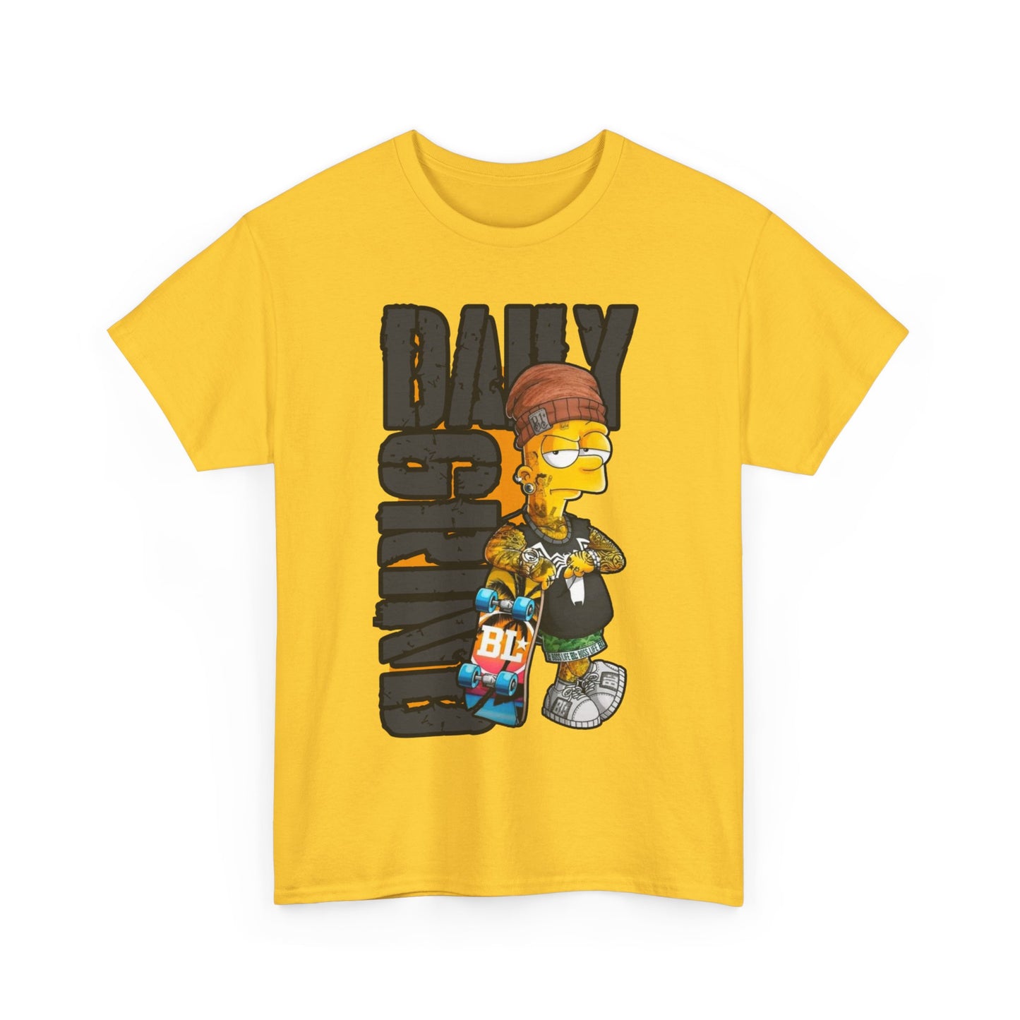 Daily Grind Unisex Heavy Cotton Tee - Casual Streetwear Shirt