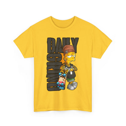 Daily Grind Unisex Heavy Cotton Tee - Casual Streetwear Shirt