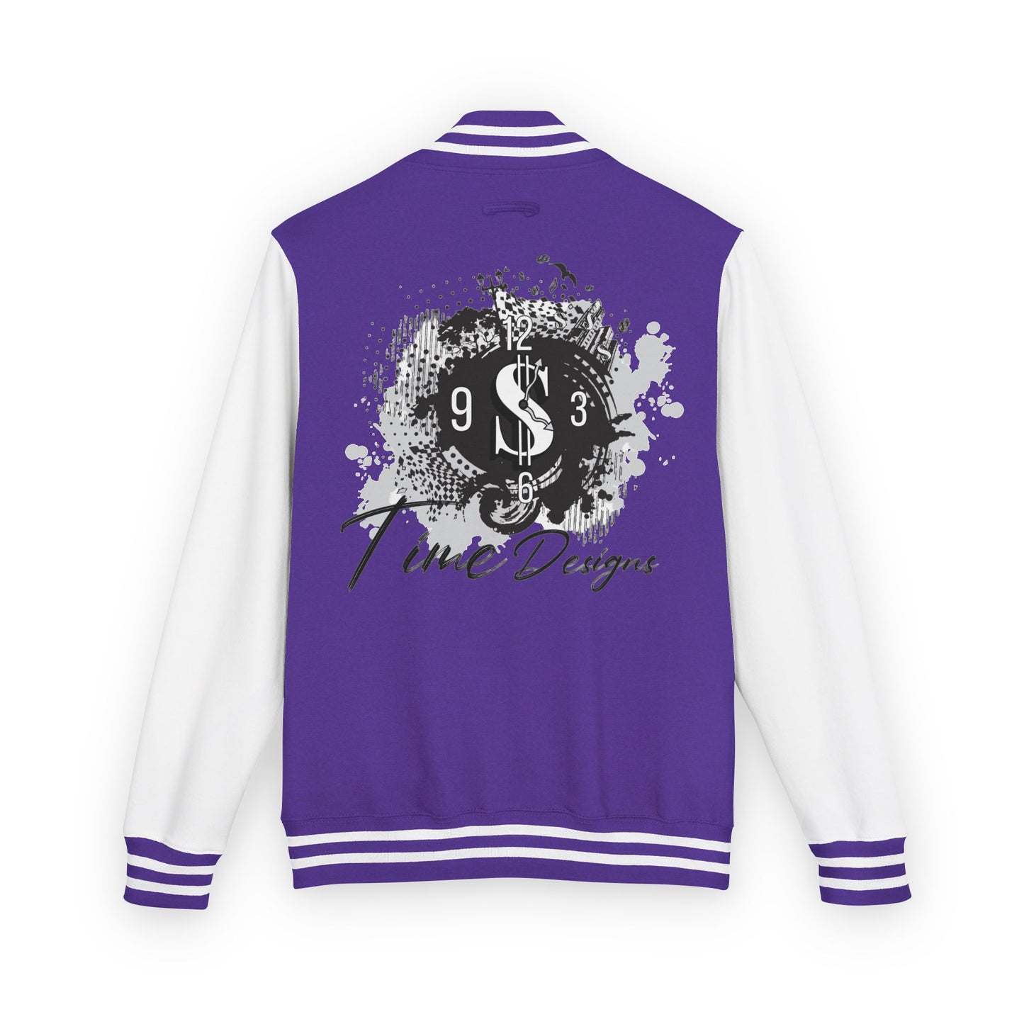 Trendy Unisex Heavyweight Letterman Jacket with Art Design