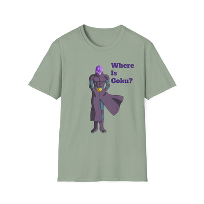 Where Is Goku? Unisex Softstyle T-Shirt for Anime Fans