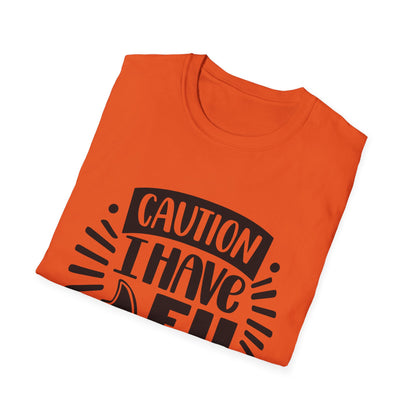 Caution: I Have No Filter Unisex Softstyle T-Shirt - Fun and Quirky Graphic Tee for Casual Wear