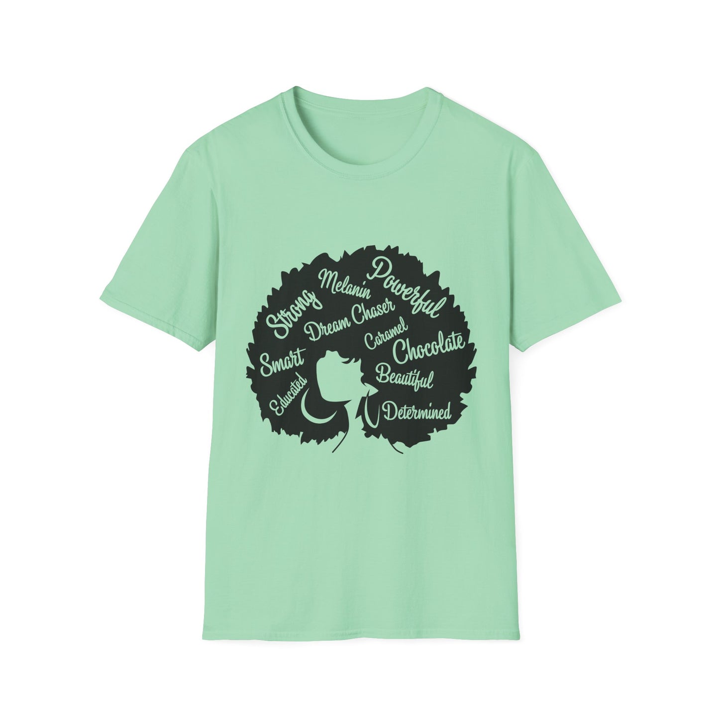 Empowering Afro-Heart Unisex T-Shirt, Celebrating Black Culture, Affirmation Tee, Gift for Her, Inspirational Shirt