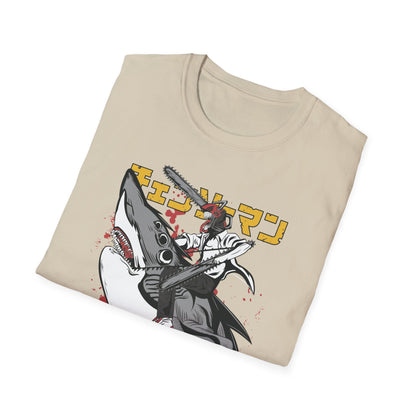 Unisex Softstyle T-Shirt with Unique Design, Cool Graphic Tee, Casual Wear, Gift for Anime Fans, Daily Comfort