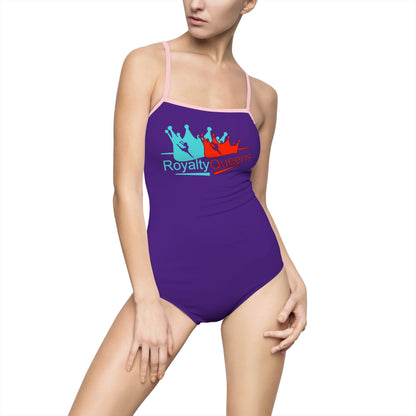 Royalty Queens Women's One-Piece Swimsuit, Swimwear for Pool, Beach, Vacation, Summer Fun, Gifts for Her