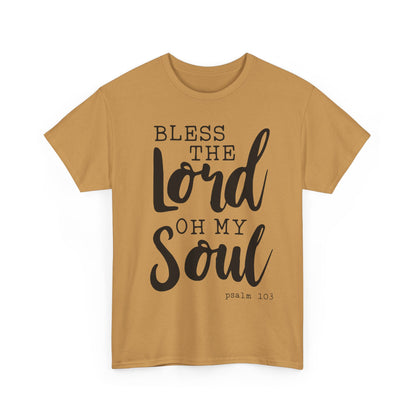 Bless the Lord Unisex Heavy Cotton Tee - Inspirational Christian Shirt