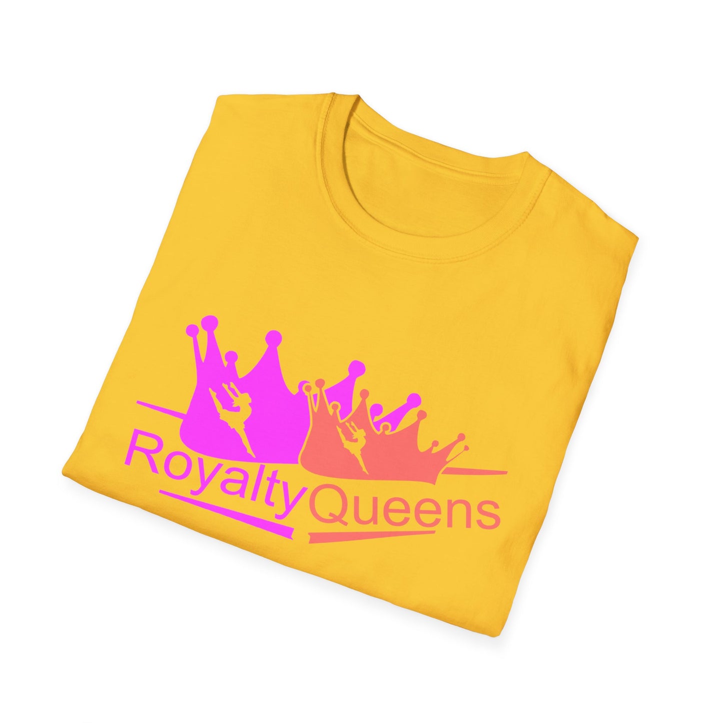 Royalty Queens Unisex Softstyle T-Shirt - Comfortable Casual Tee for Women, Birthday Gift, Queen Vibes, Party Wear, Empowerment Shirt