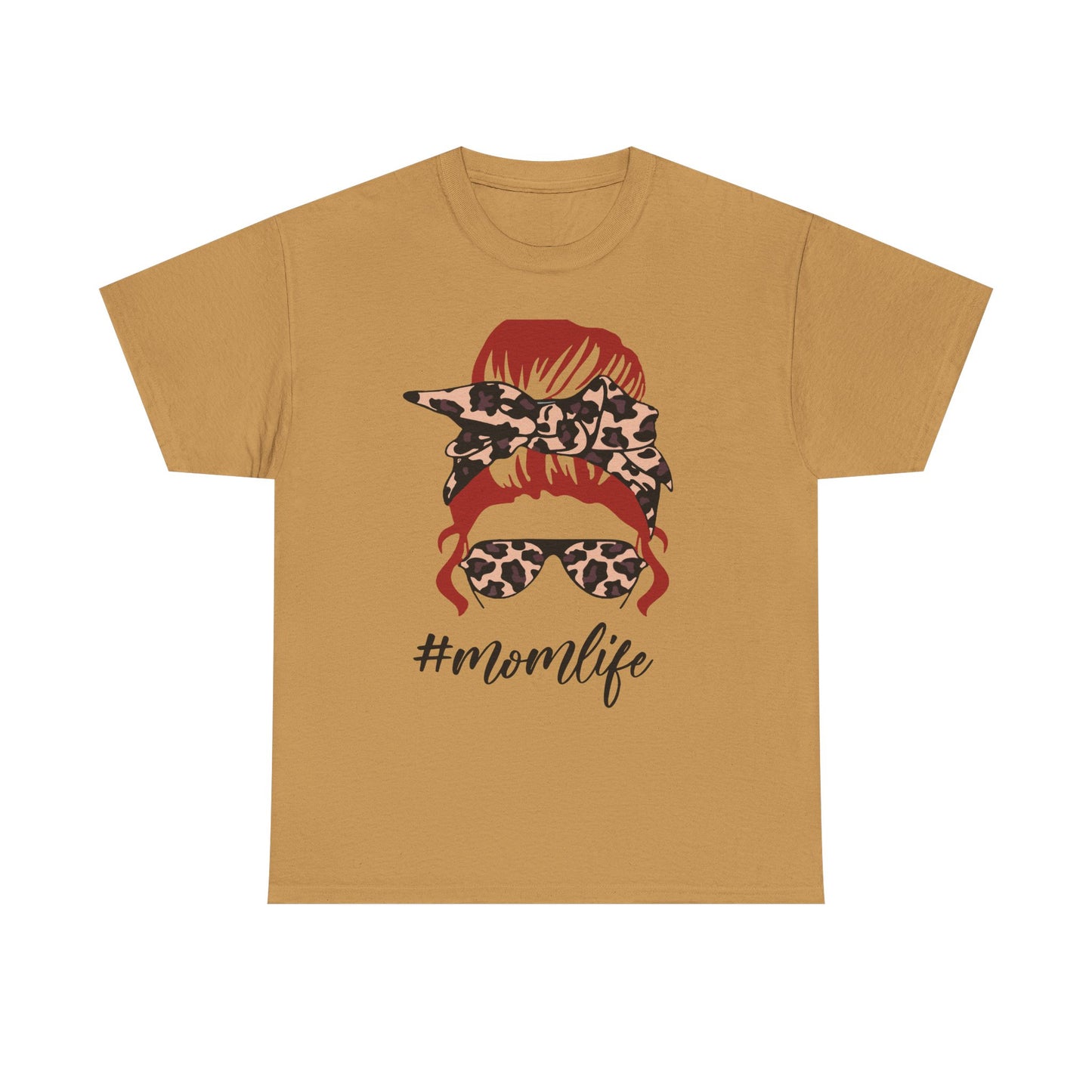 #Momlife Unisex Heavy Cotton Tee - Stylish & Comfortable T-Shirt for Moms