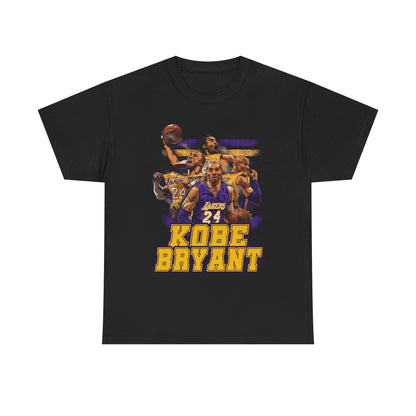 Kobe Bryant Tribute Unisex Heavy Cotton Tee - Basketball Legend Shirt