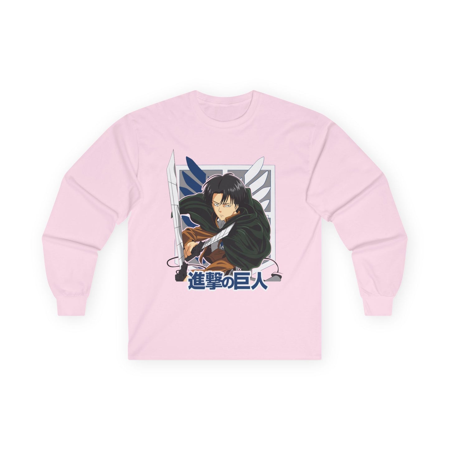 Attack on Titan Mikasa Long Sleeve Tee — Japanese Logo Anime Shirt