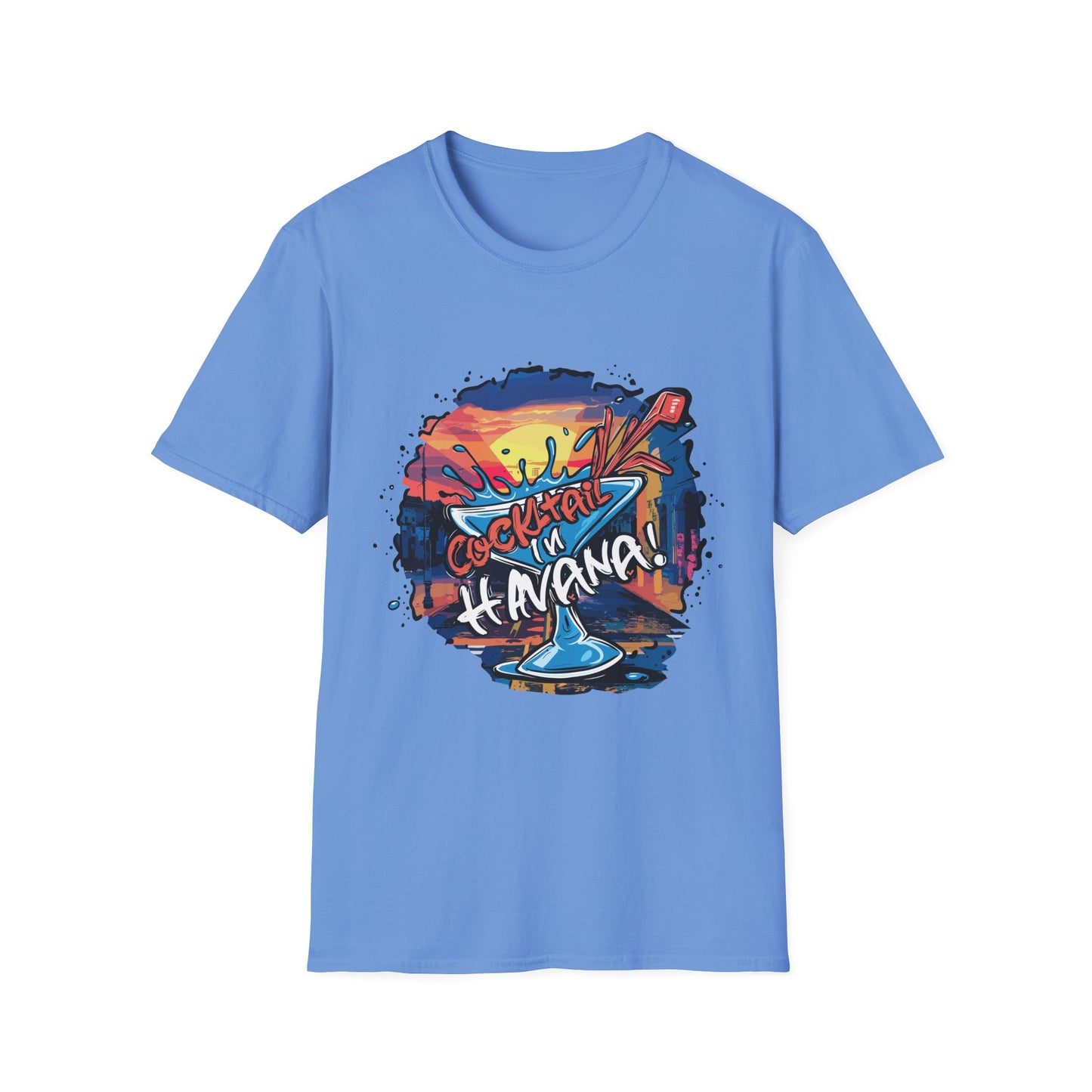 Colorful Cocktail Havana Unisex T-Shirt, Summer Vibes, Beach Wear, Party Shirt, Gift for Friends
