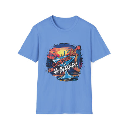 Colorful Cocktail Havana Unisex T-Shirt, Summer Vibes, Beach Wear, Party Shirt, Gift for Friends