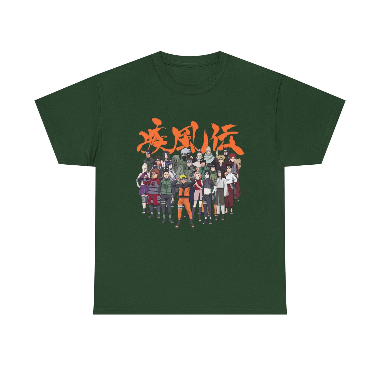 Anime Heroes Unisex Heavy Cotton Tee - Perfect for Fans and Casual Wear