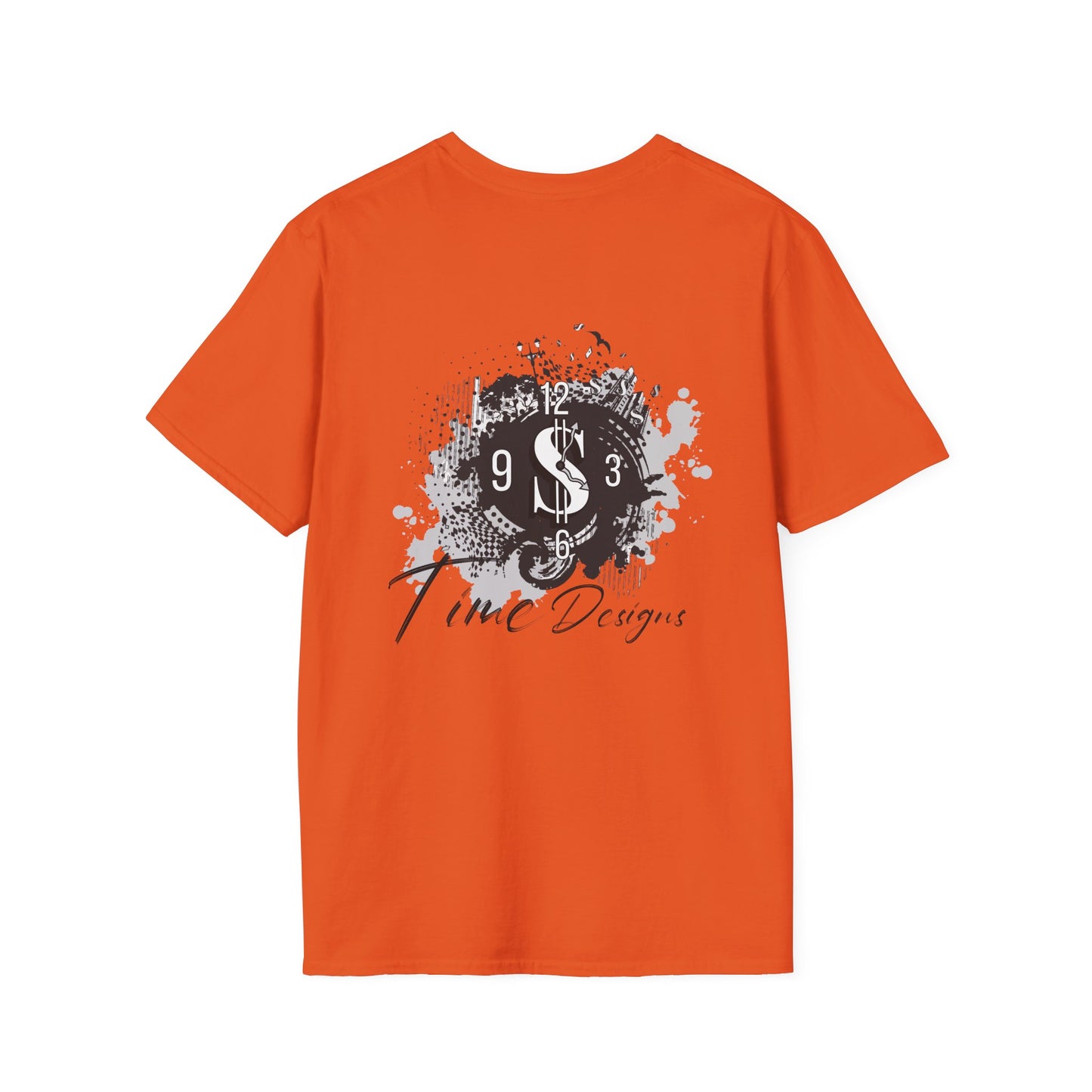 Inspirational Unisex Softstyle T-Shirt - "Time is Money" Statement Tee for Financial Motivators