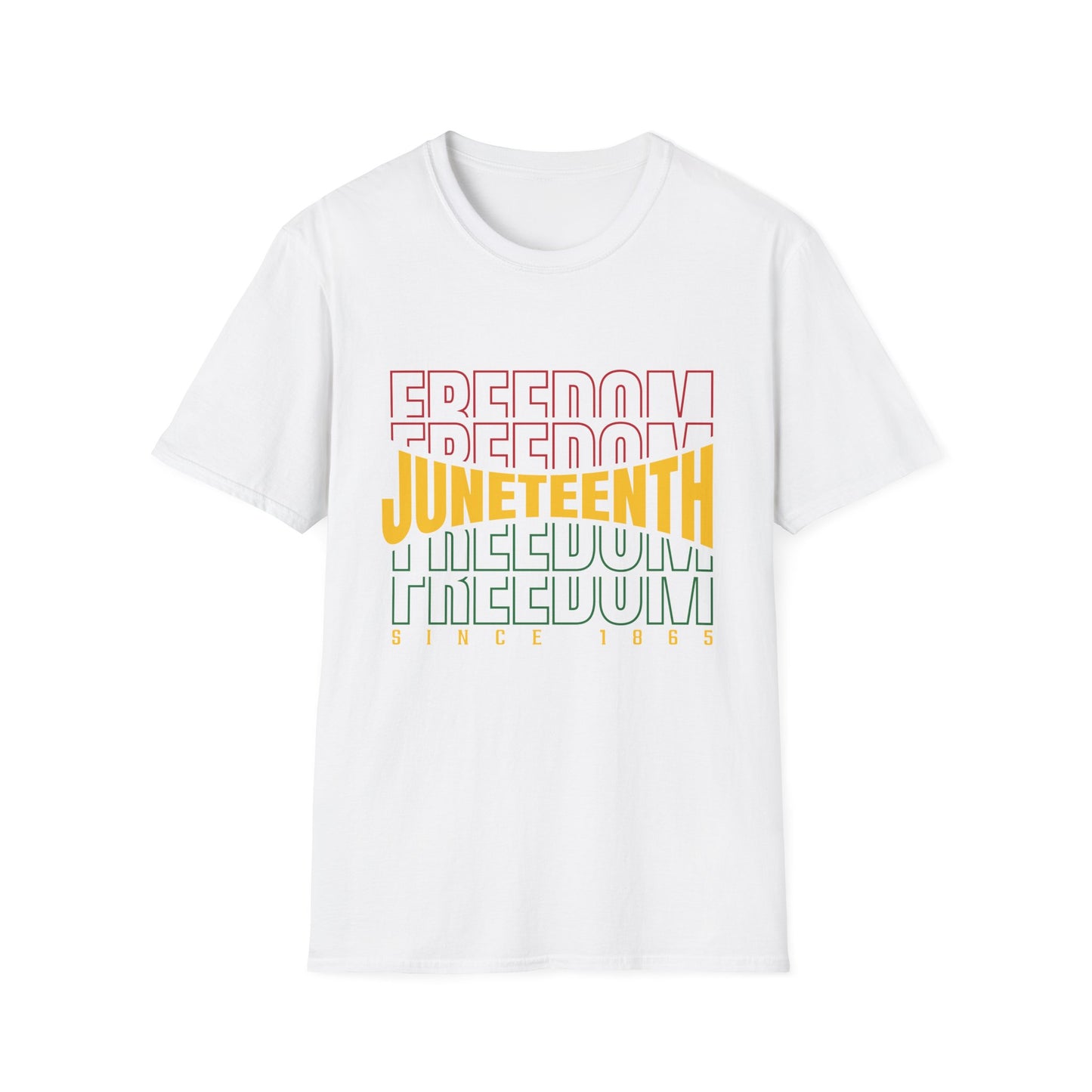 Juneteenth Freedom T-Shirt, Unisex Softstyle Tee, Celebrate Freedom, African American History, Independence Day Shirt, Gift for Activists