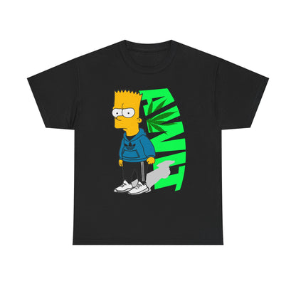 Bart Simpson Cannabis Vibe Unisex Heavy Cotton Tee