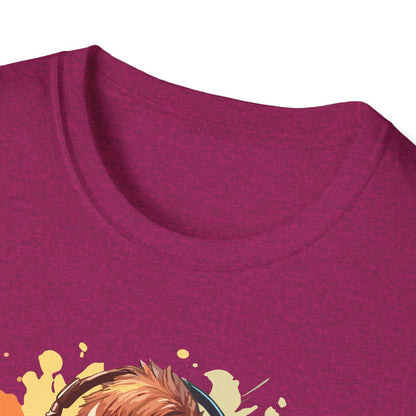 Skull Gamer T-Shirt, Unisex Softstyle Tee, Video Game Shirt, Gift for Gamers, Cool Graphic Tee, Halloween Style Shirt