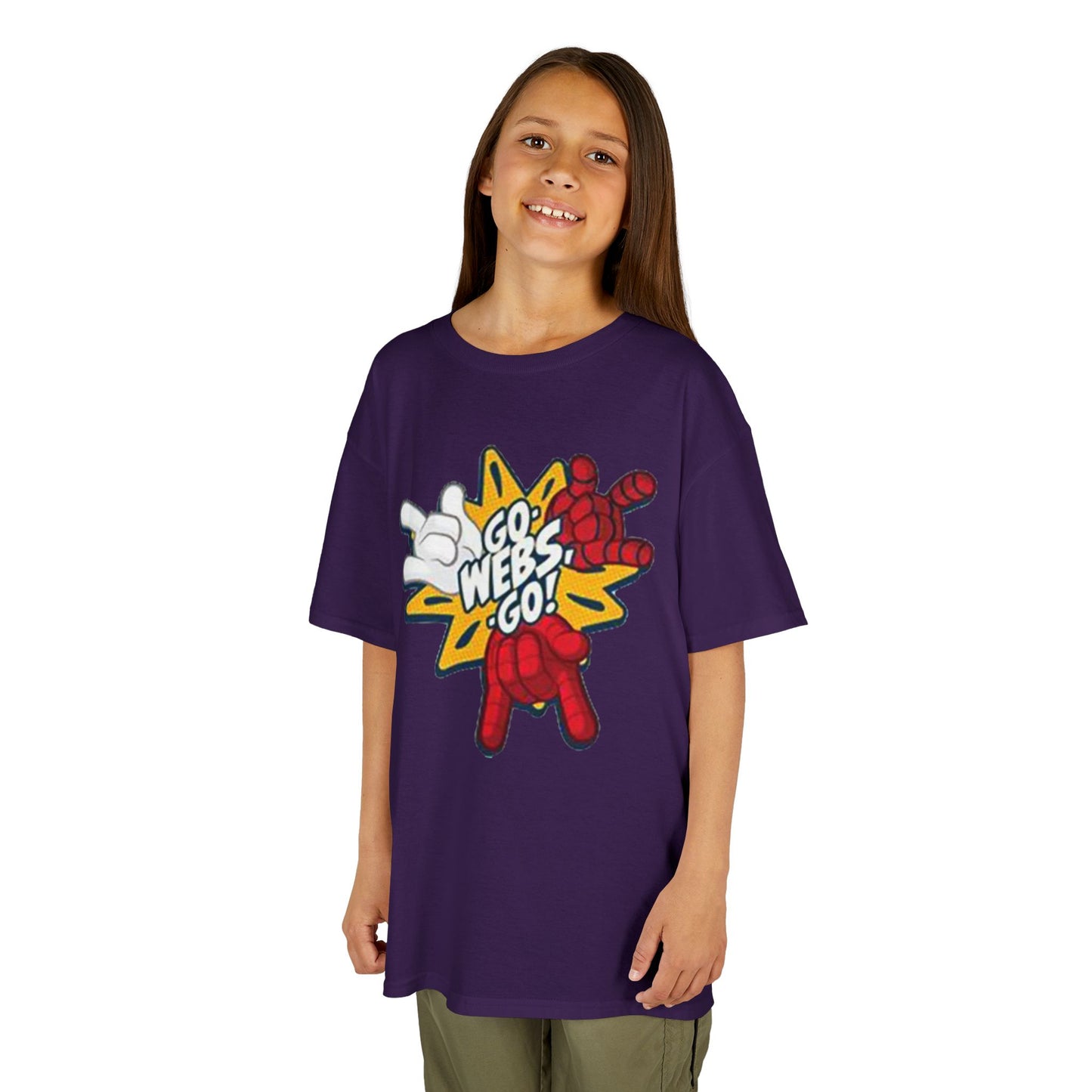 Kids Superhero Graphic Tee - Go Webs Go!