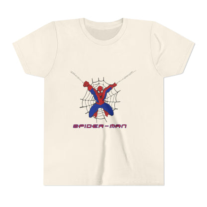 Spider-Man Youth Short Sleeve Tee - Fun Graphic Tee for Kids, Superhero Shirt, Birthday Gift, Comic Theme Apparel, Playtime Wear