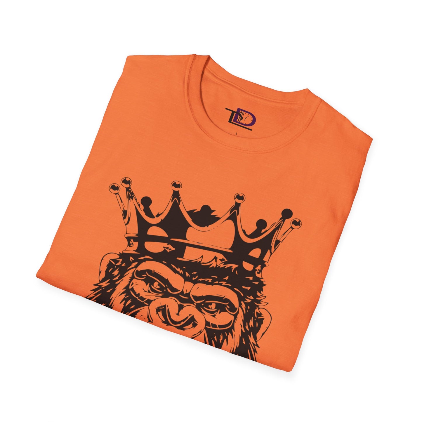 King Status Gorilla T-Shirt | Unisex Softstyle Tee for Casual Wear
