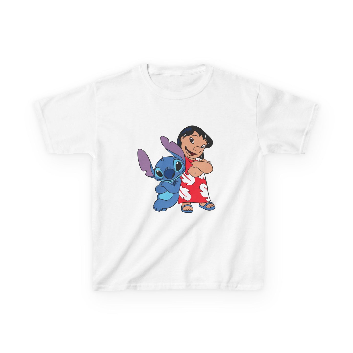 Kids Hawaiian Style T-Shirt with Stitch and Lilo