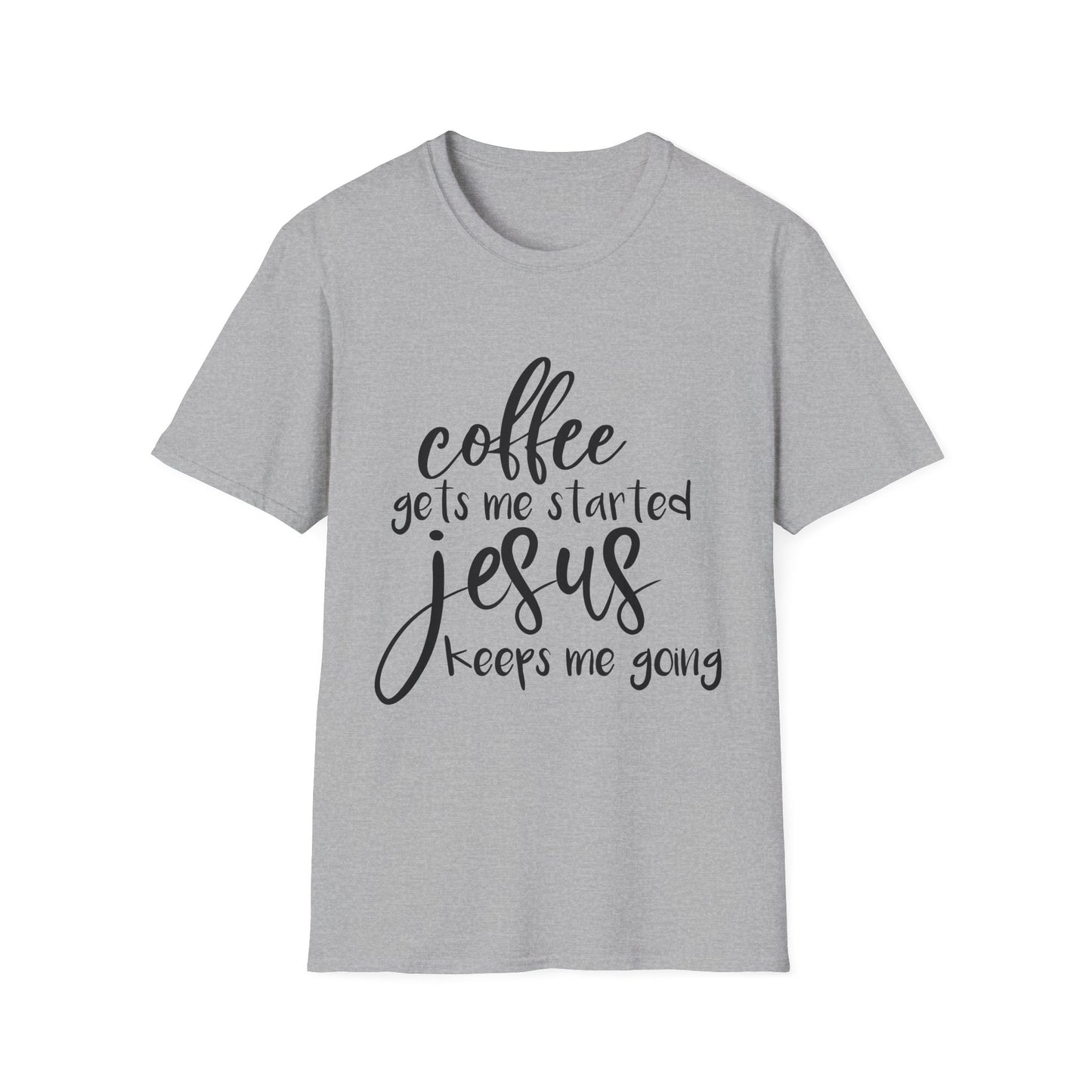 Coffee & Jesus Unisex Softstyle T-Shirt - Inspirational Christian Tee