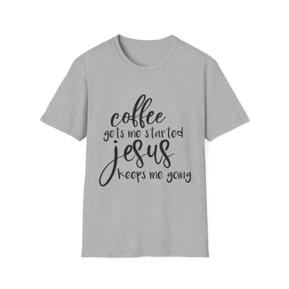 Coffee & Jesus Unisex Softstyle T-Shirt - Inspirational Christian Tee