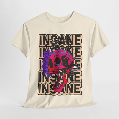 Edgy Skull Art Unisex Heavy Cotton Tee - Perfect for Alternative Fashion Lovers