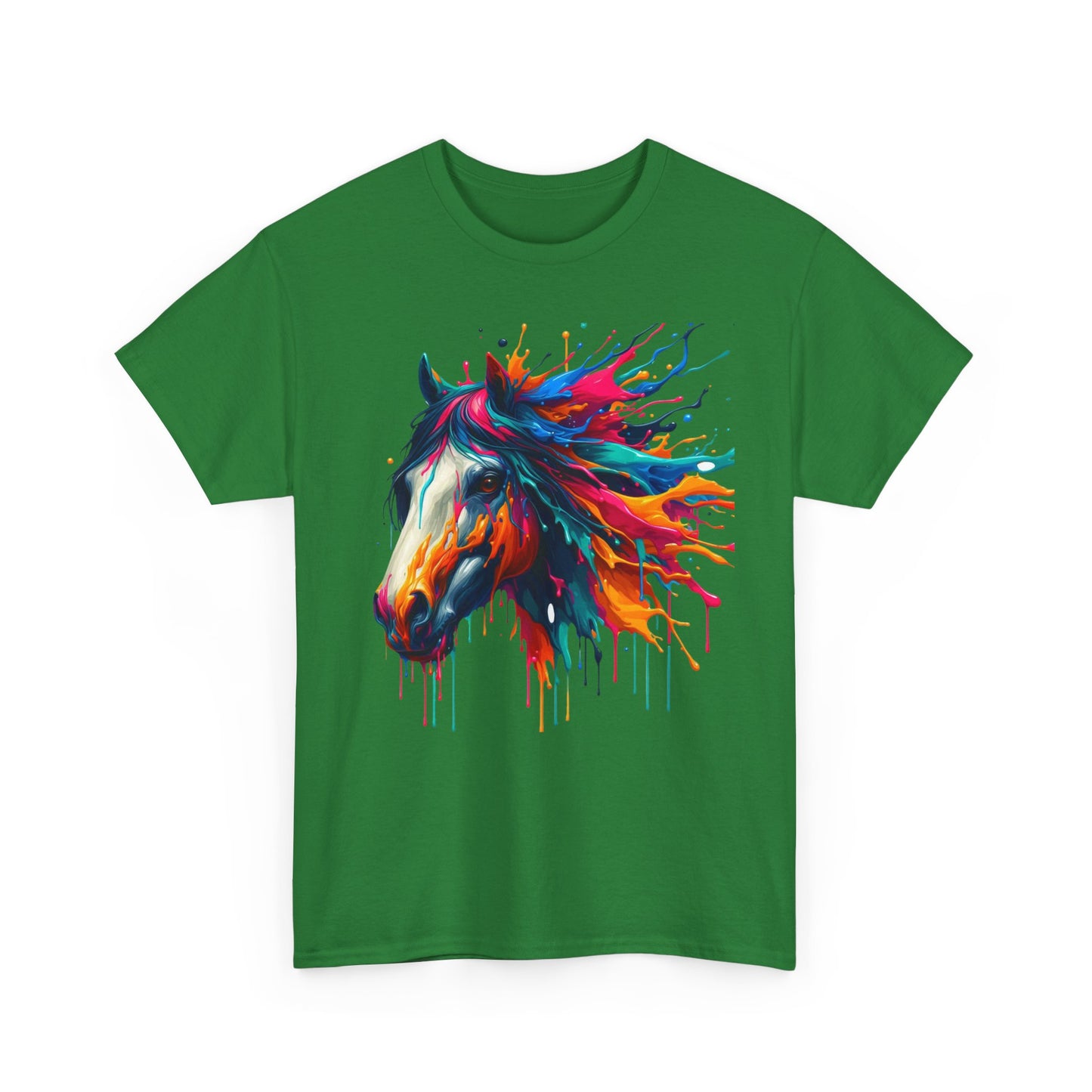 Vibrant Horse Art Unisex Heavy Cotton Tee