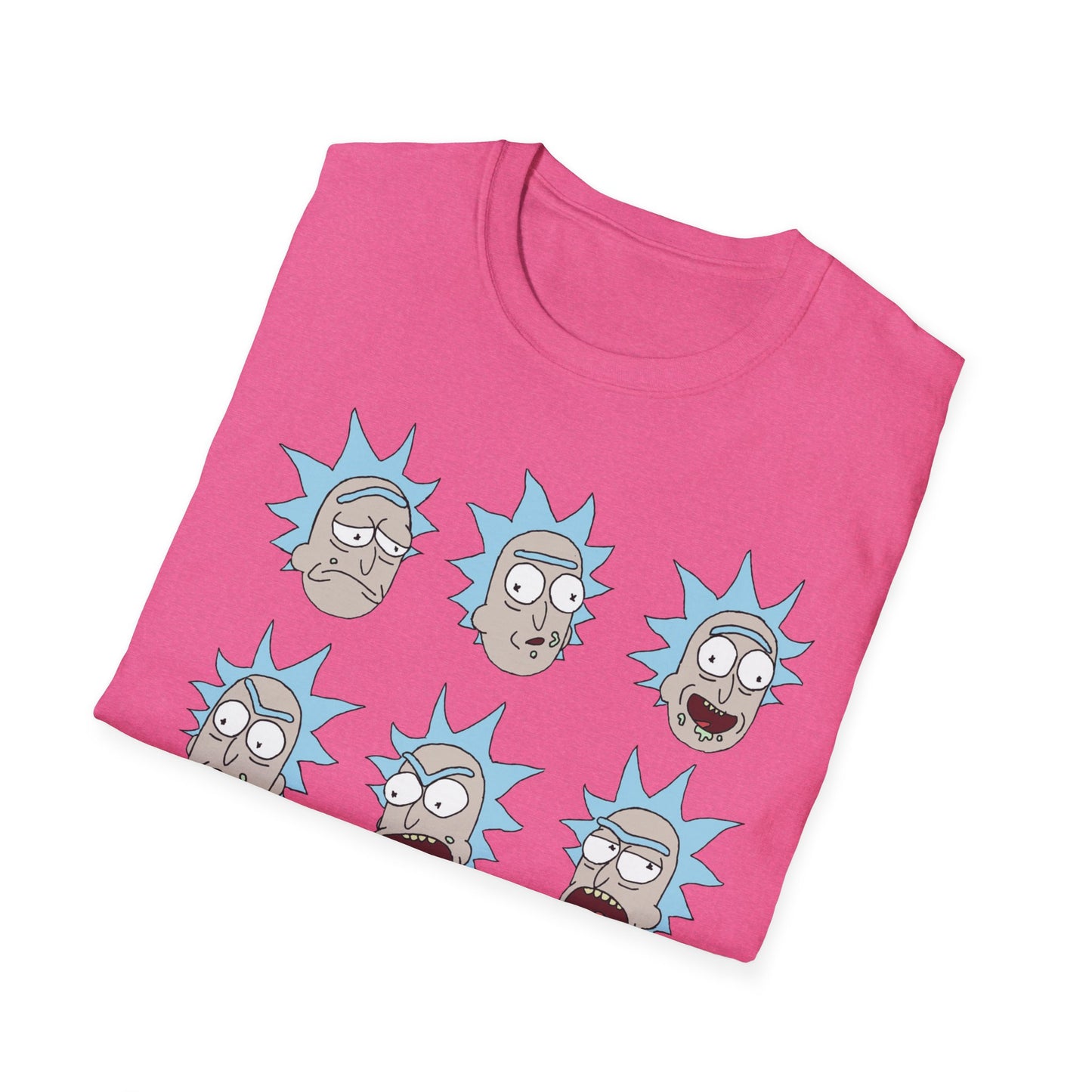 Rick and Morty Unisex Softstyle T-Shirt - Fun Cartoon Design for Fans