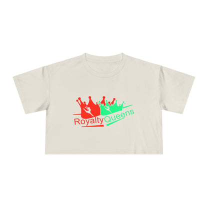 Royalty Queens Cropped Tee - Fun Style, Perfect for Celebrations, Birthdays, Casual Wear, Self-Love, Women's Fashion