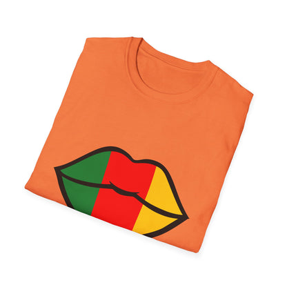 Cameroon Lips Unisex Softstyle T-Shirt, Graphic Tee, Statement Shirt, Cultural Pride Apparel, Casual Wear, Gift Idea