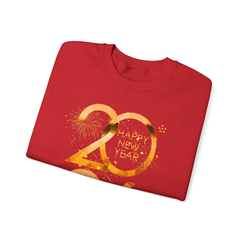 2026 Happy New Year Sweatshirt — Gold Foil Celebration Crewneck