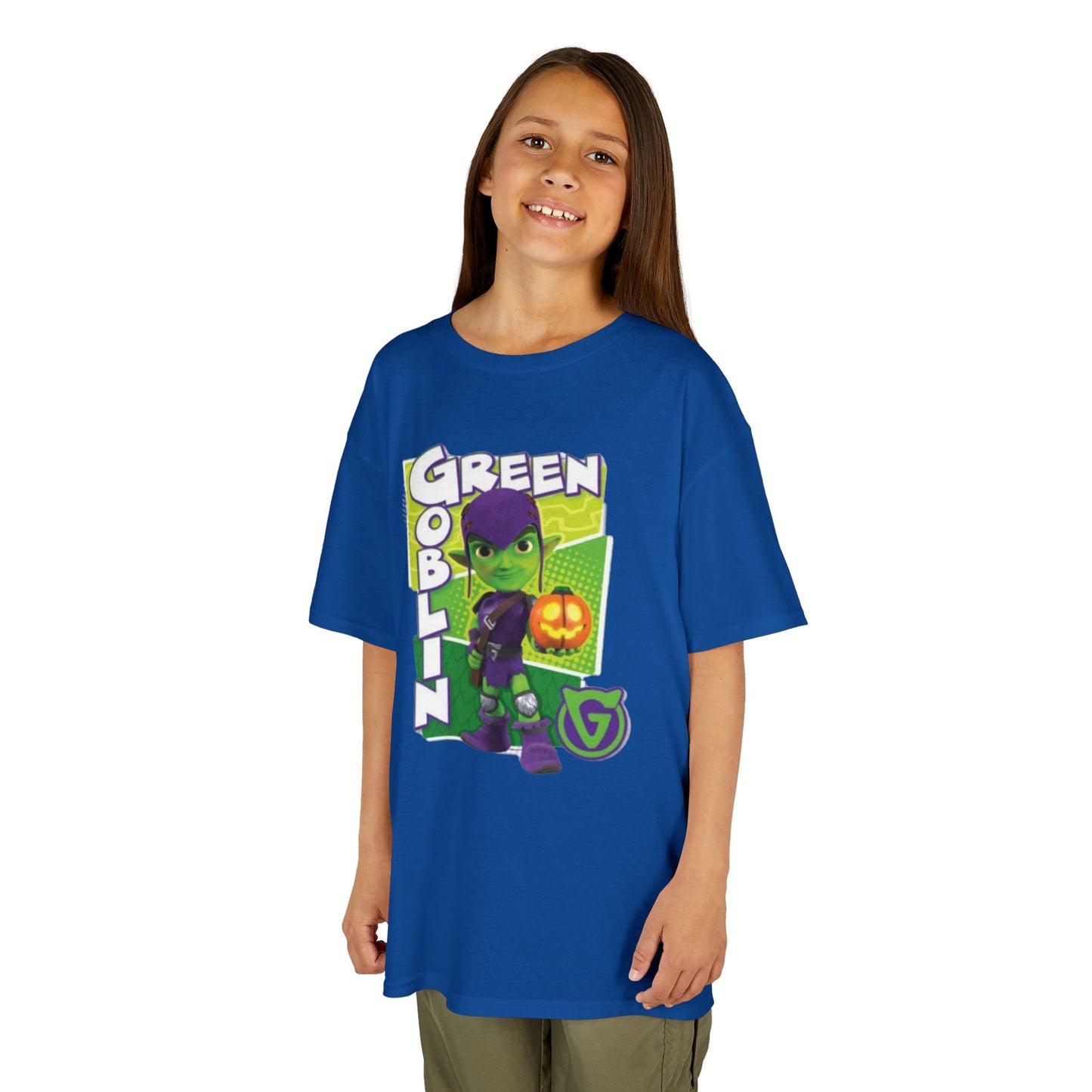 Kids Green Goblin Tee - Fun Halloween T-Shirt for Kids