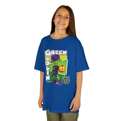Kids Green Goblin Tee - Fun Halloween T-Shirt for Kids