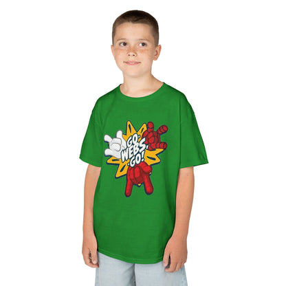 Kids Superhero Graphic Tee - Go Webs Go!