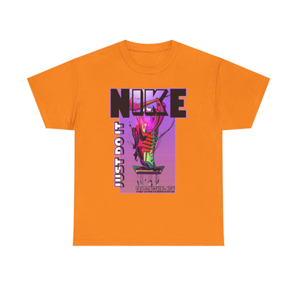 Vintage-Style Nike Unisex Heavy Cotton Tee - Just Do It Graphic Shirt