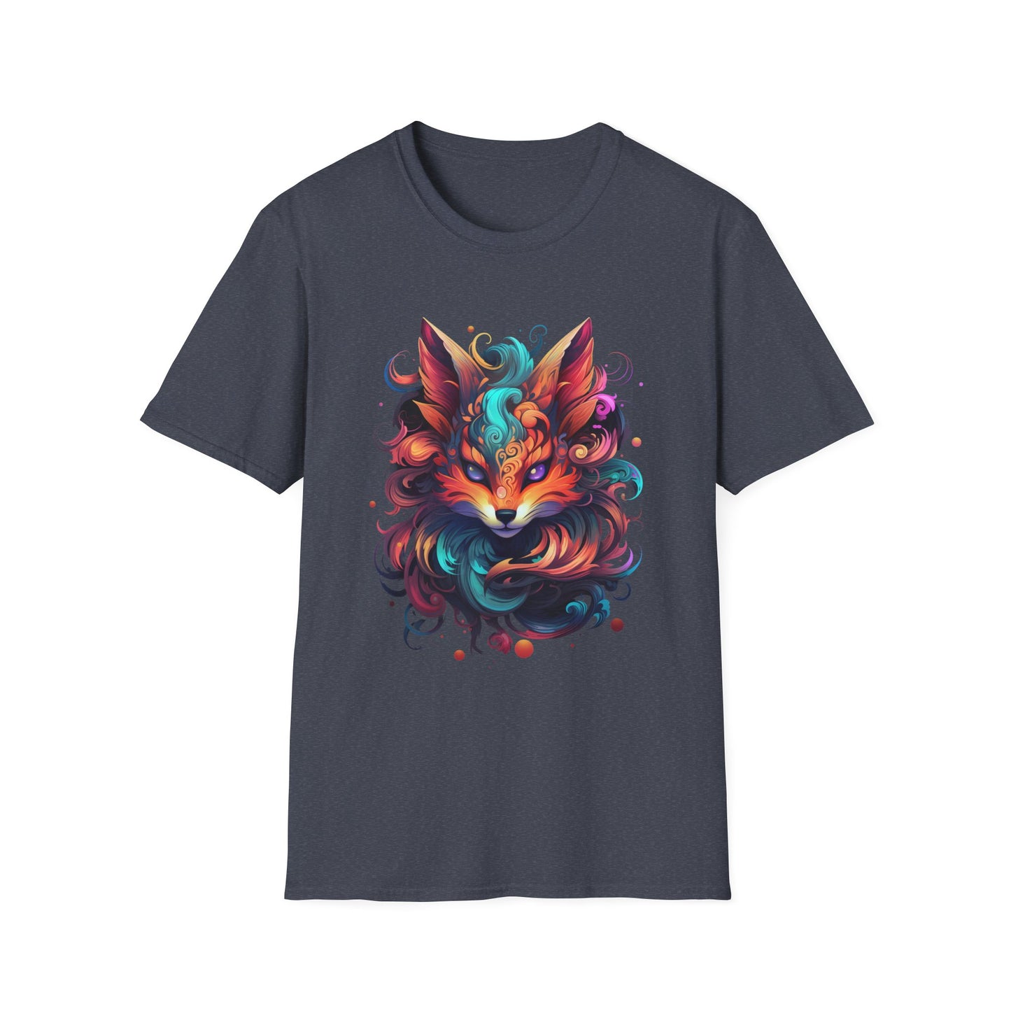 Colorful Fox Illustration Unisex T-Shirt - Vibrant Art Tee