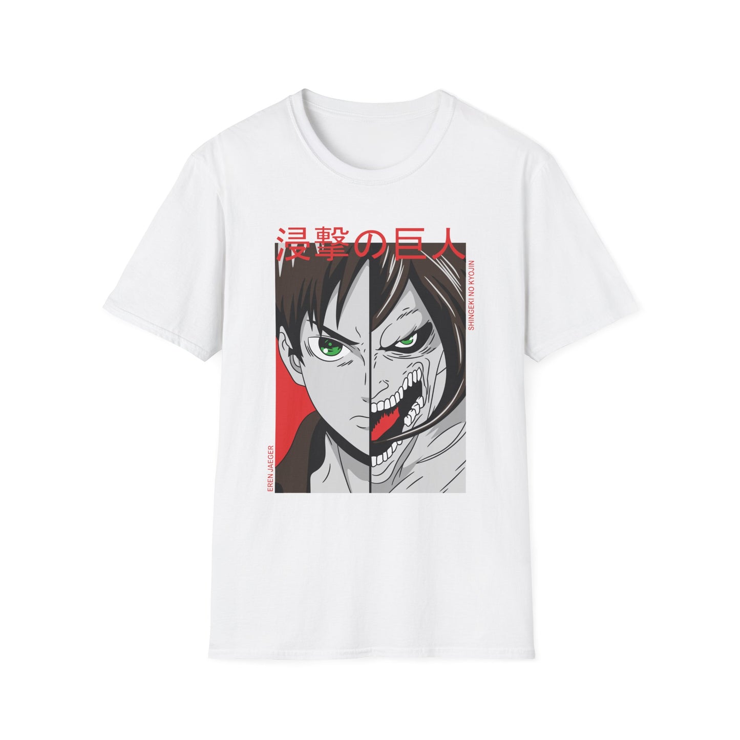 Anime-Inspired Unisex T-Shirt, Eren Yeager Graphic Tee, Casual Streetwear, Gift for Fans, Unique Graphic Shirt