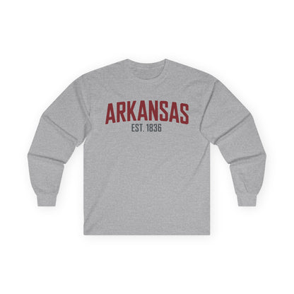 Arkansas Est. 1836 Long Sleeve Tee