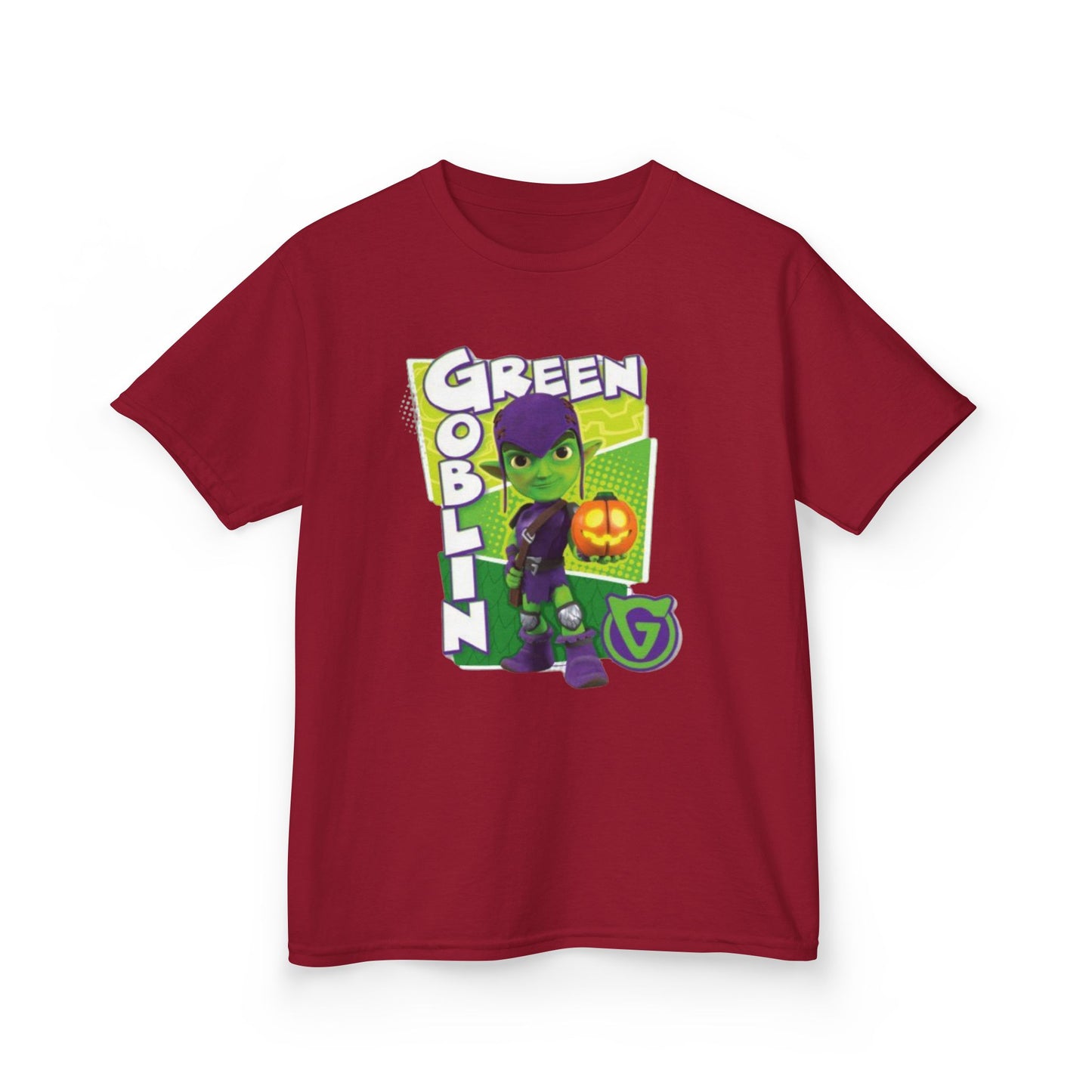 Kids Green Goblin Tee - Fun Halloween T-Shirt for Kids