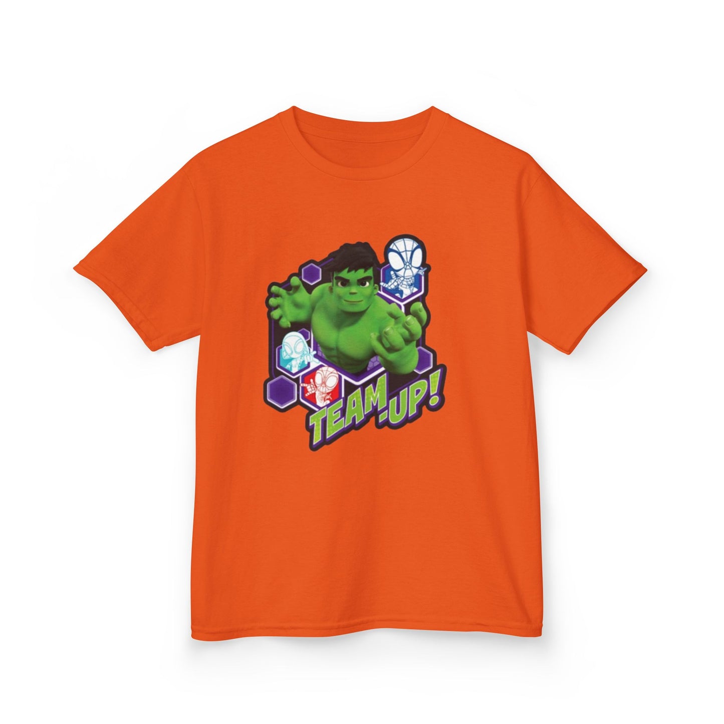 Hulk Team Up Kids Tee, Superhero Shirt, Fun Cotton Tee, Birthday Gift, Team Up T-Shirt, Kids Party Apparel