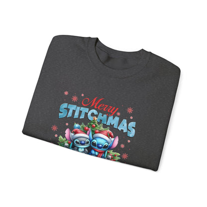 Merry Stitchmas Sweatshirt – Cute Stitch Holiday Crewneck