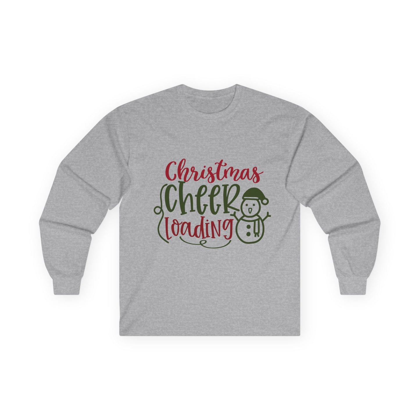 Christmas Cheer Long Sleeve Tee, Holiday Apparel, Unisex Cotton Tee, Winter Shirt, Festive Gift, Cozy Holiday Wear