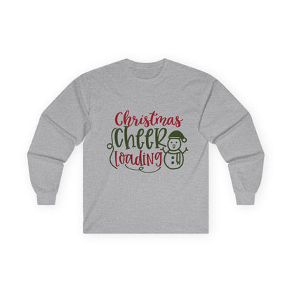 Christmas Cheer Long Sleeve Tee, Holiday Apparel, Unisex Cotton Tee, Winter Shirt, Festive Gift, Cozy Holiday Wear