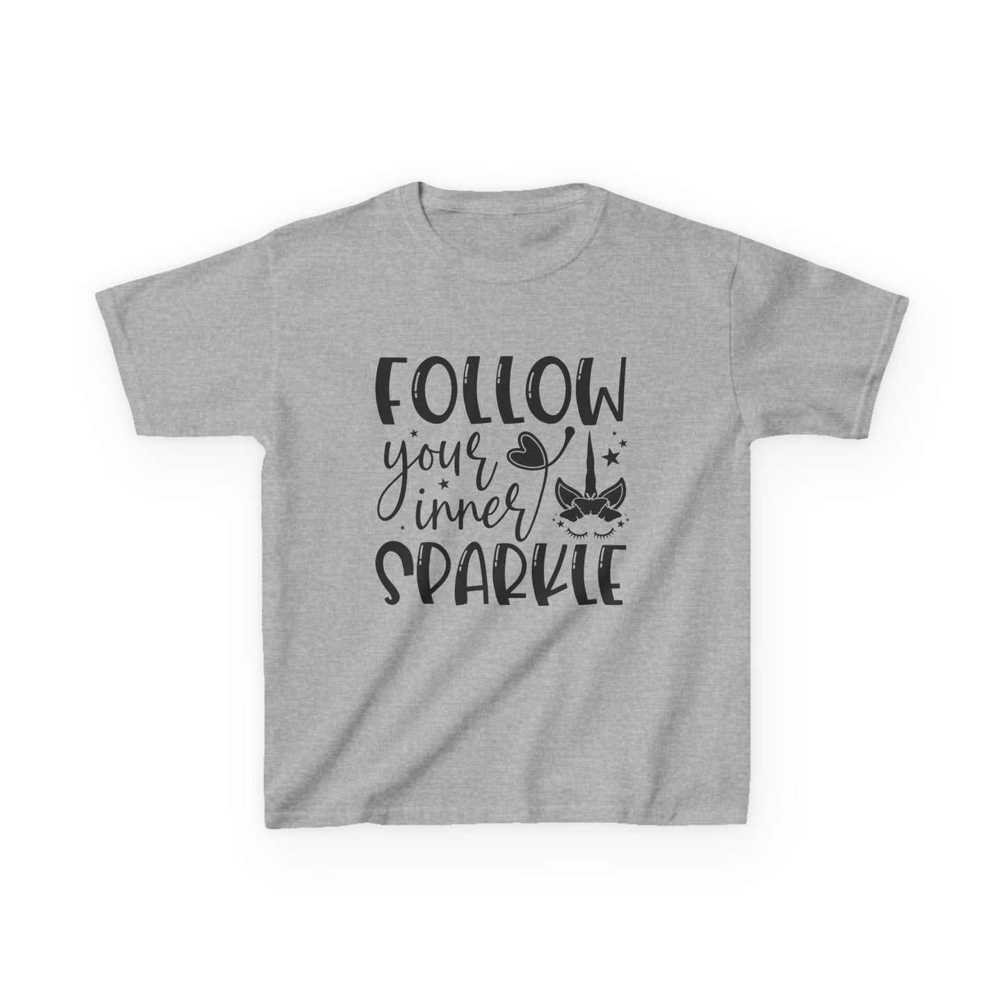 Kids 'Follow Your Inner Sparkle' Tee - Fun Cotton Shirt for Creative Kids